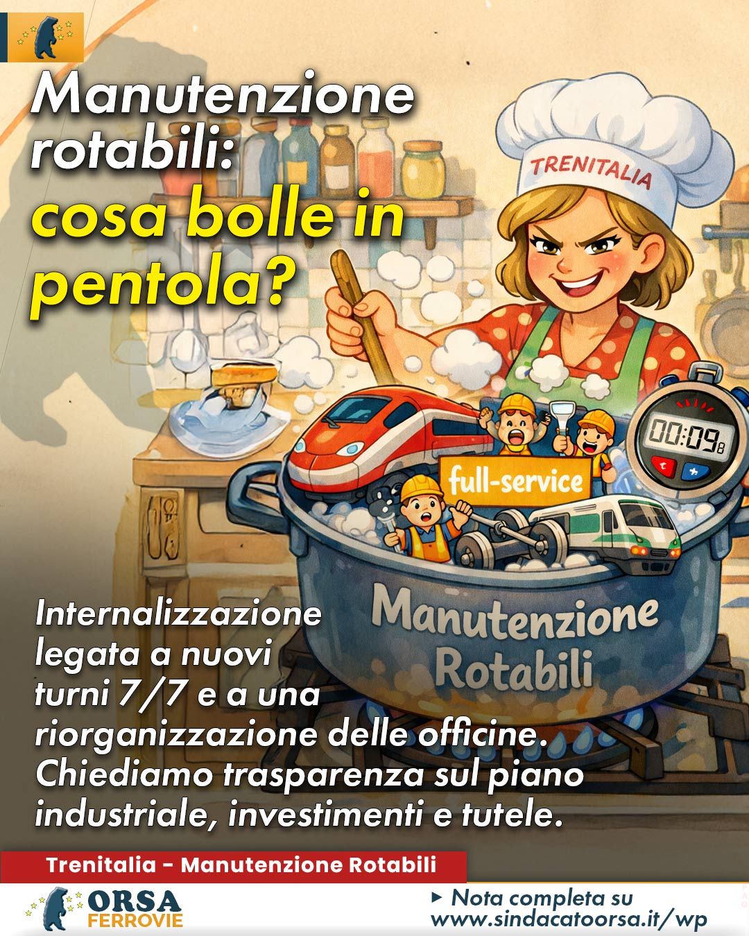 Trenitalia: incontro sulla manutenzione rotabili. Ecco la situazione in tutte le Direzioni (AV, Reg, Tecnica, IC) 